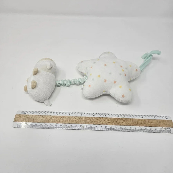Child of Mine by Carters Star Lamb Baby Crib Carseat Pull Toy Musical Lovey Soft - Picture 5 of 5